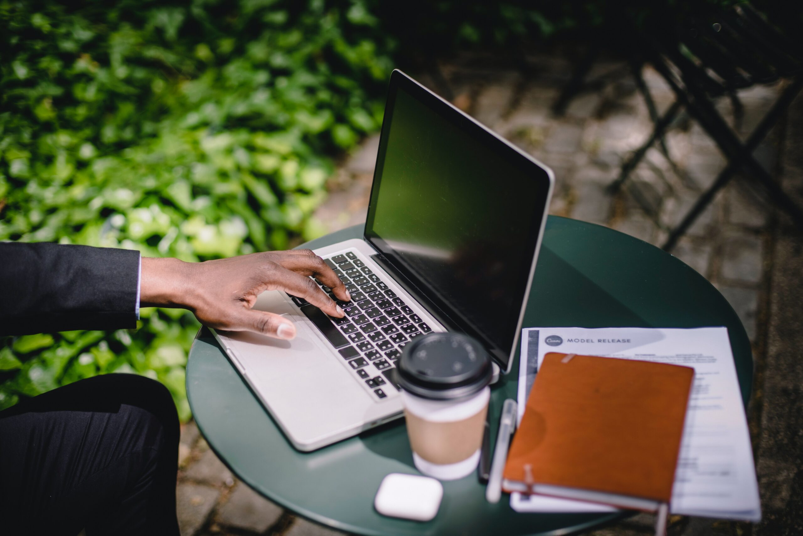 A business owner researching project management consulting services.